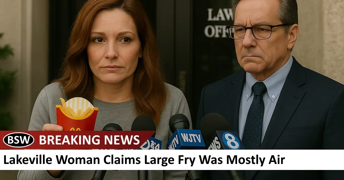 Lakeville Woman Claims Large Fry was Mostly Air