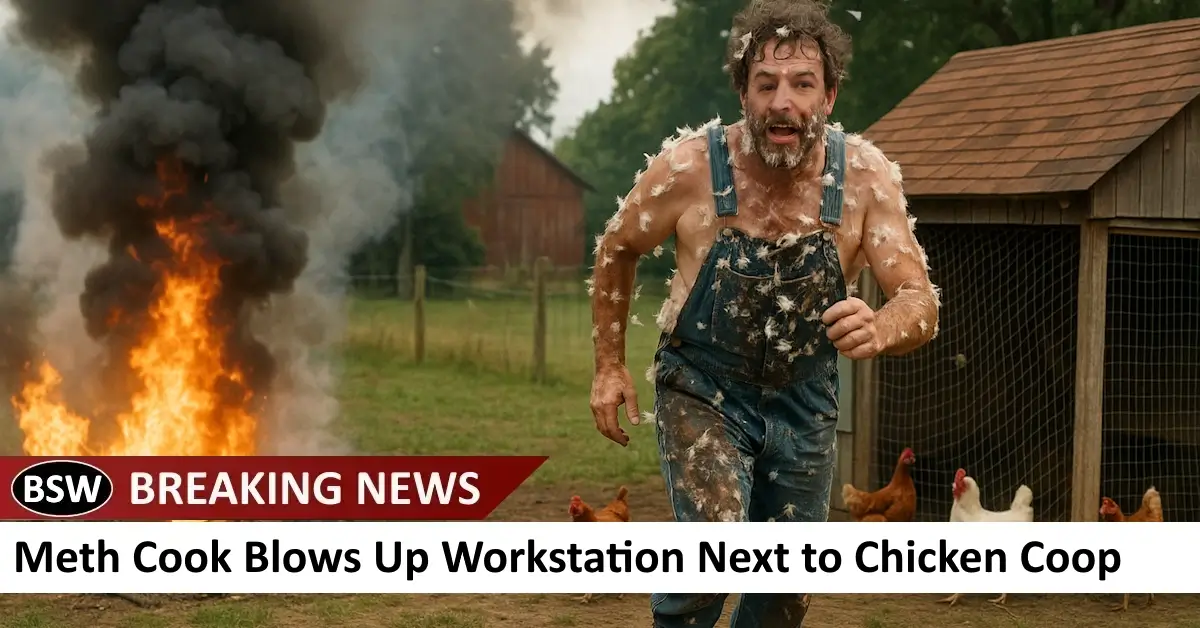 Meth Cook Blows Up Workstation Next to Chicken Coop