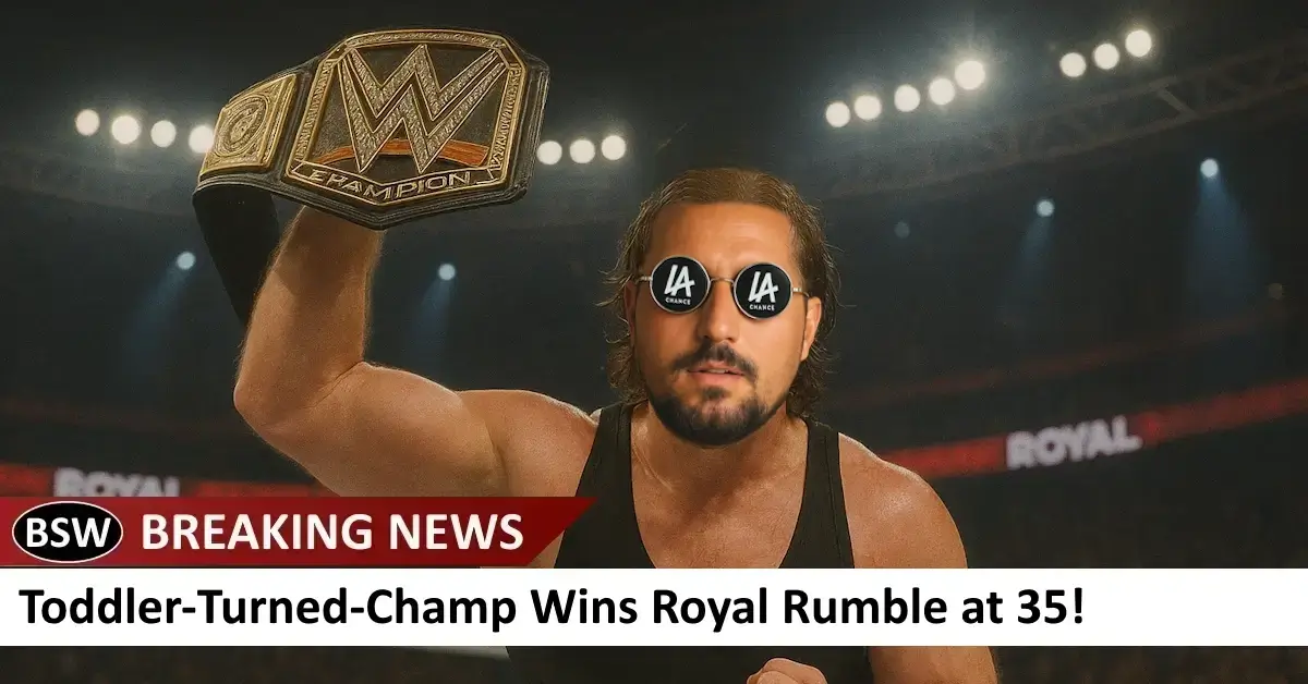 Toddler-Turned-Champ Wins Royal Rumble at 35!